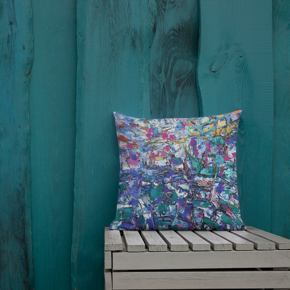 Premium Pillow:  Abstraction in Purple