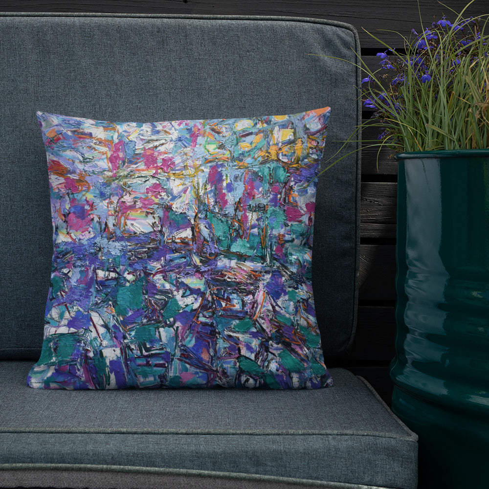 Premium Pillow:  Abstraction in Purple