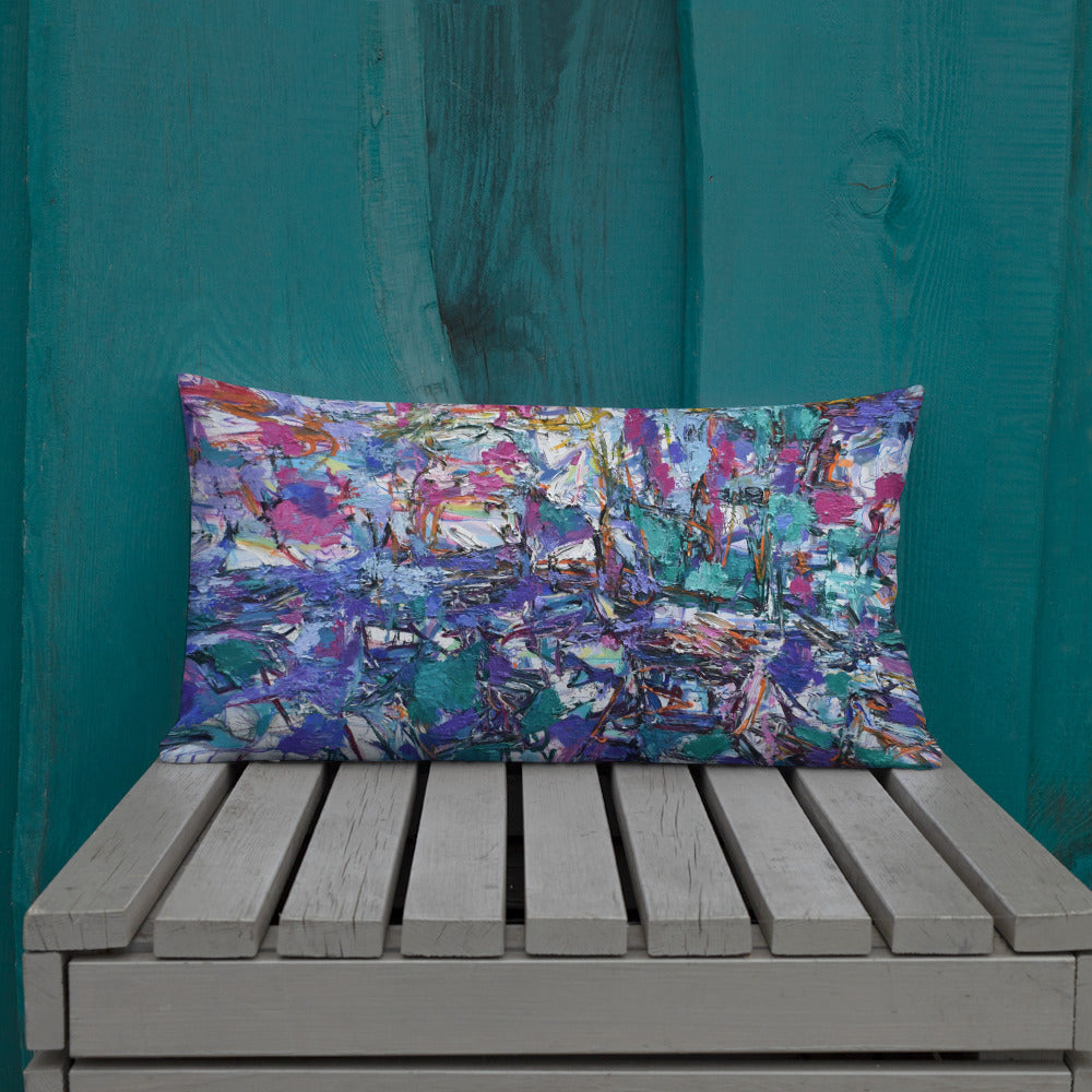 Premium Pillow:  Abstraction in Purple