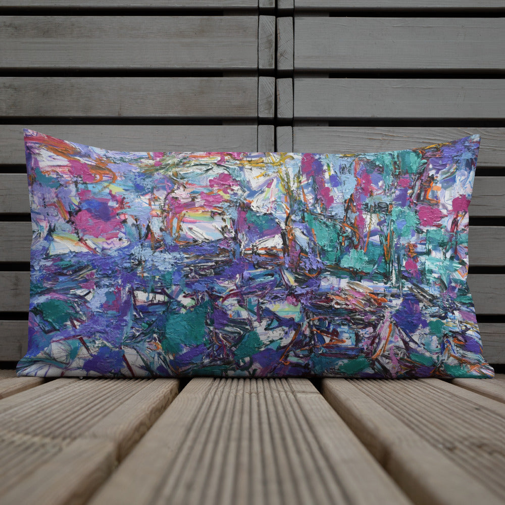 Premium Pillow:  Abstraction in Purple