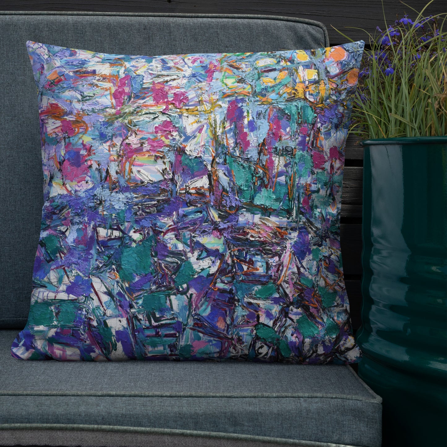 Premium Pillow:  Abstraction in Purple