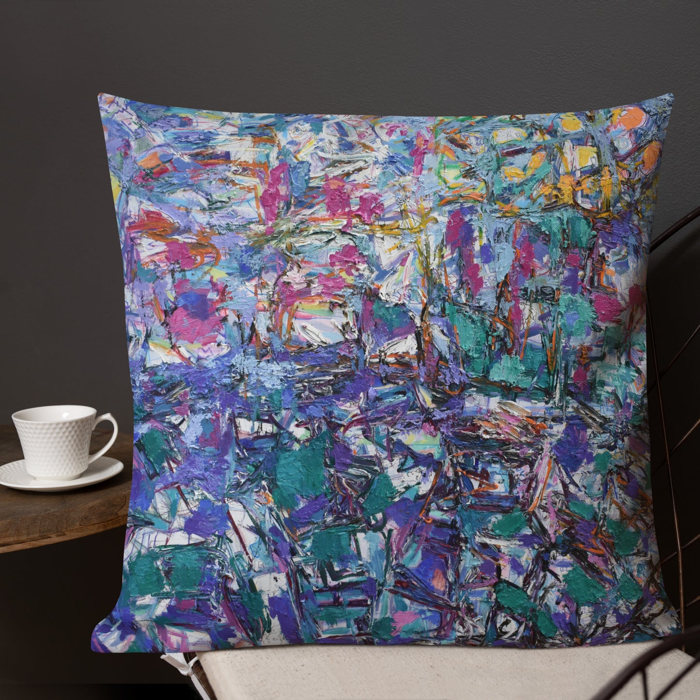 Premium Pillow:  Abstraction in Purple