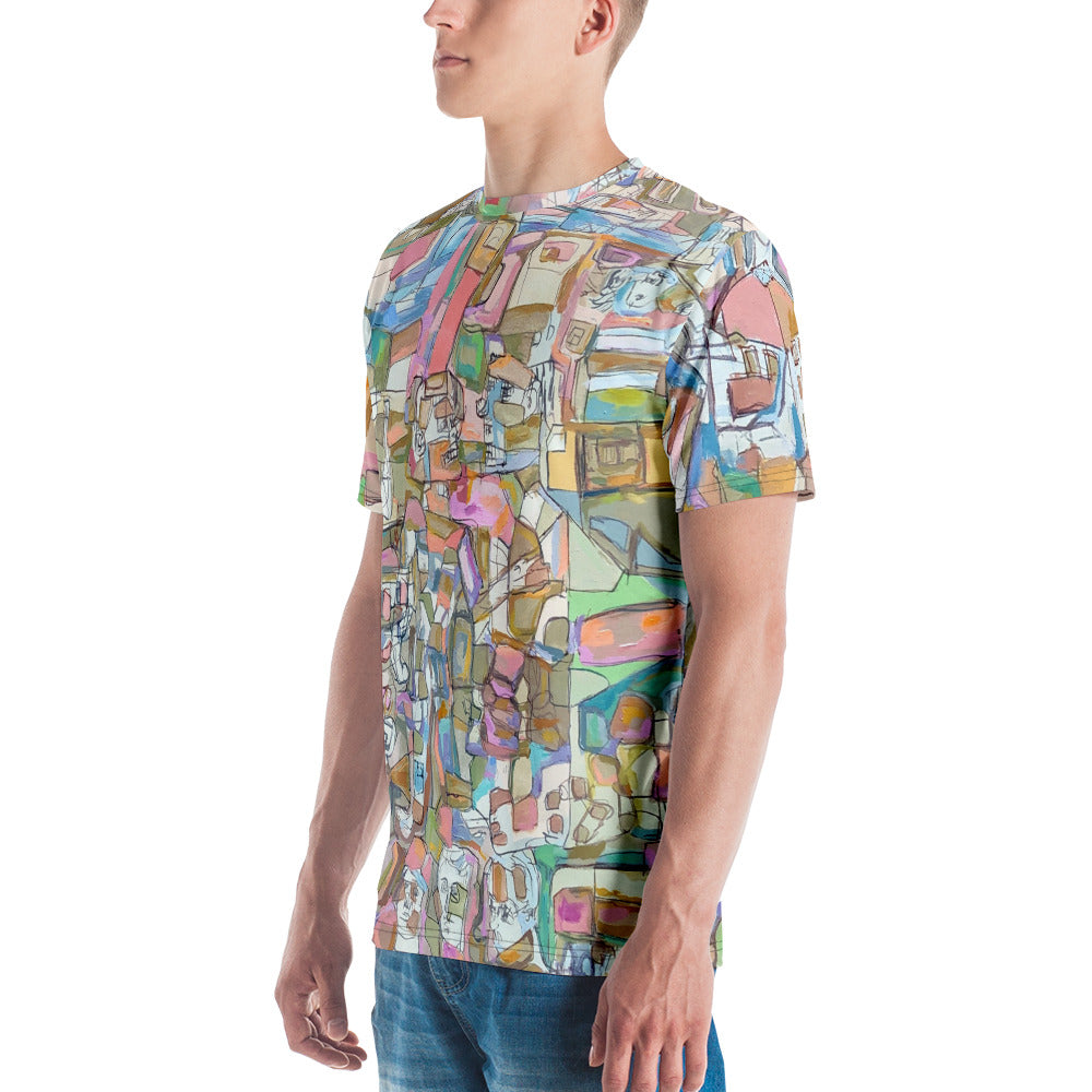 Urban Landscape: Men's Premium Original Art T-Shirt