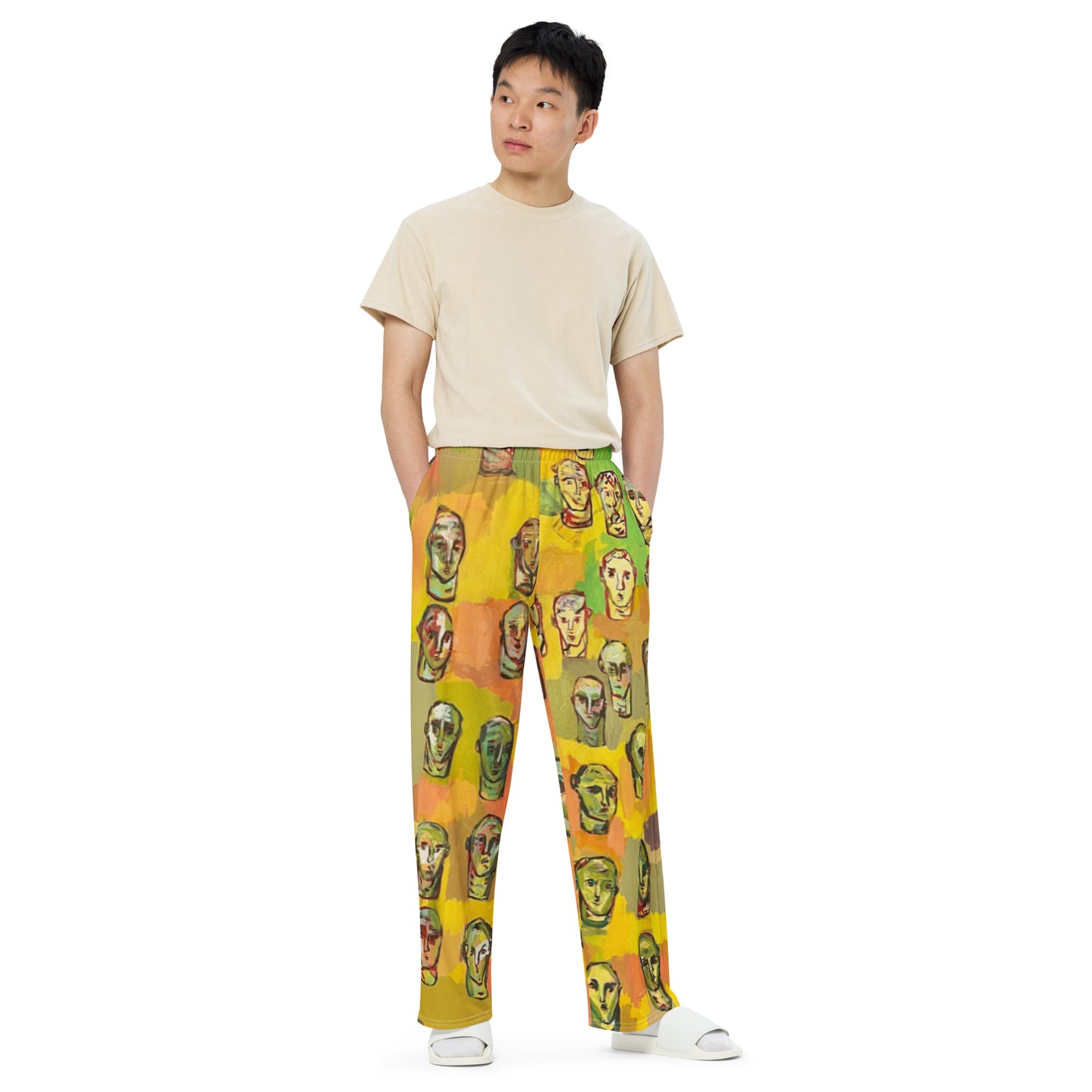 No In No Out: Original Art Unisex Wide-Leg Pants