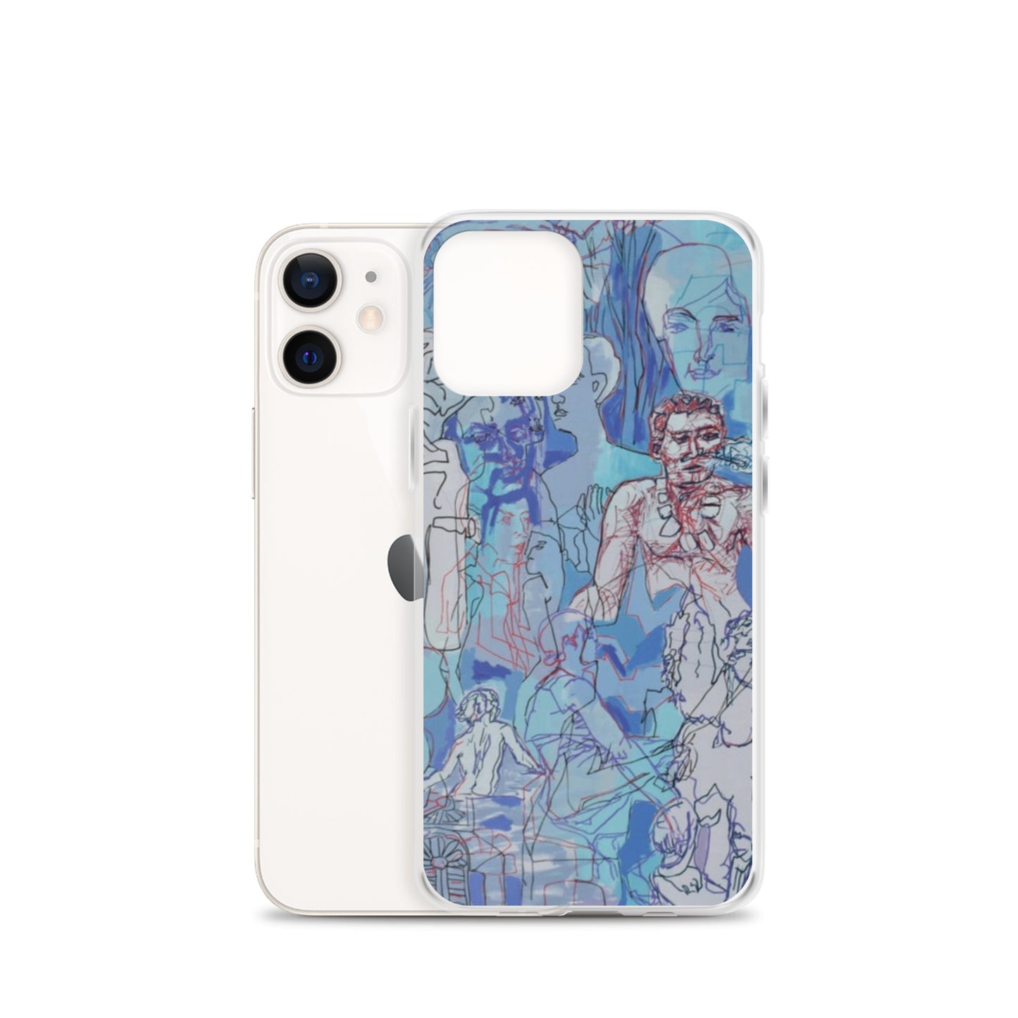 Blue Jungle: Original Art iPhone Case