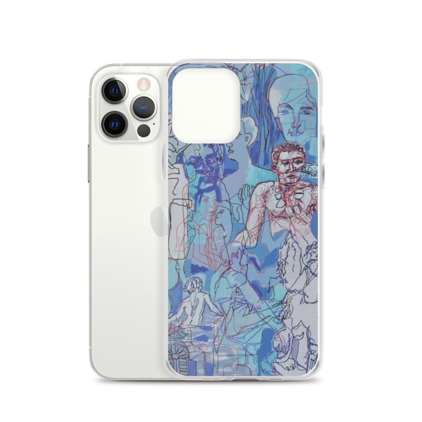 Blue Jungle: Original Art iPhone Case