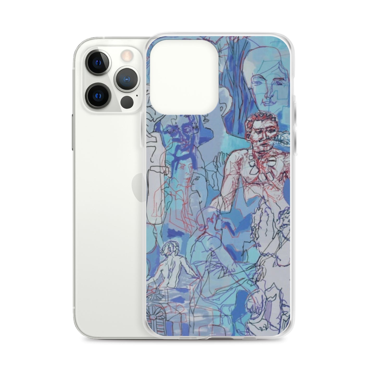 Blue Jungle: Original Art iPhone Case