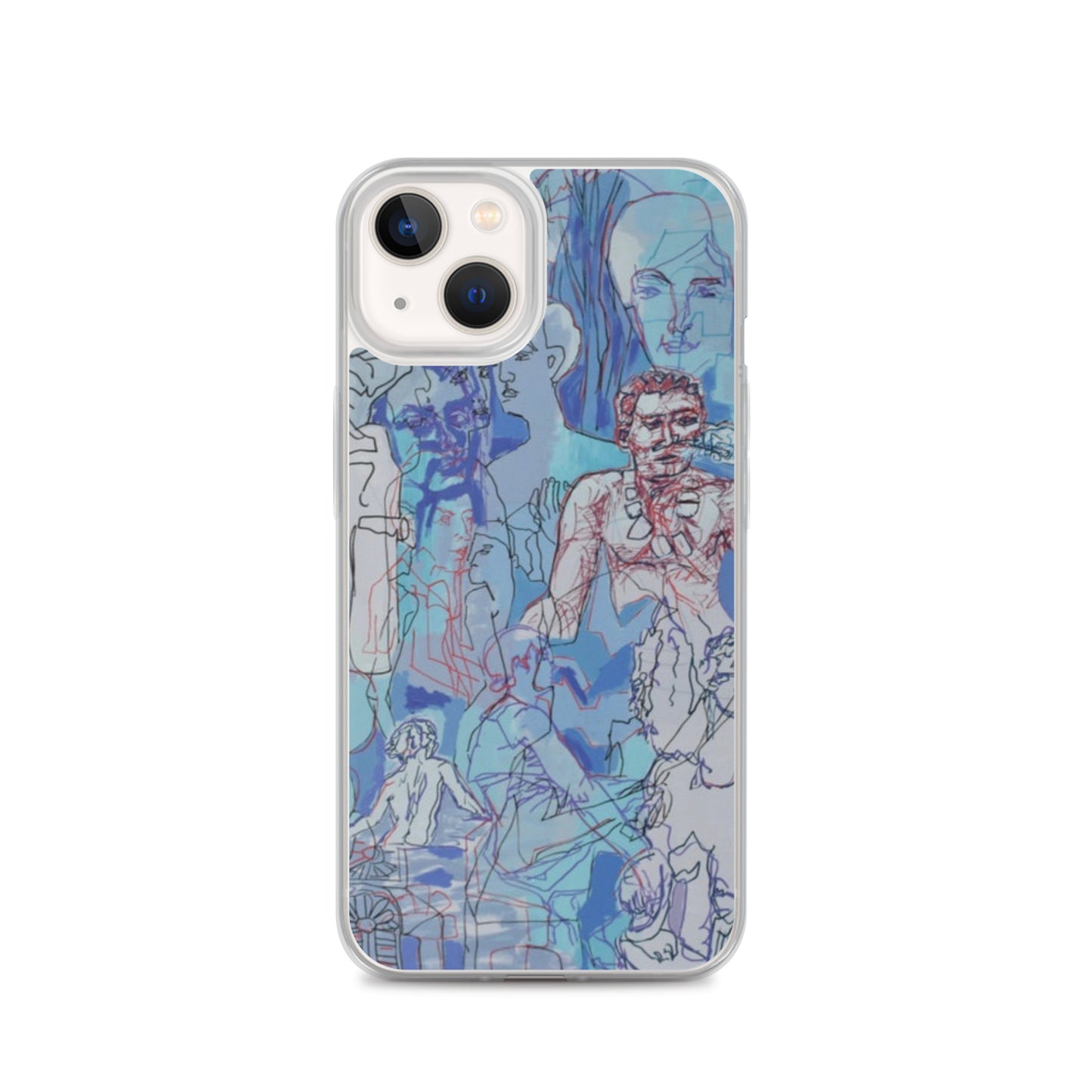 Blue Jungle: Original Art iPhone Case