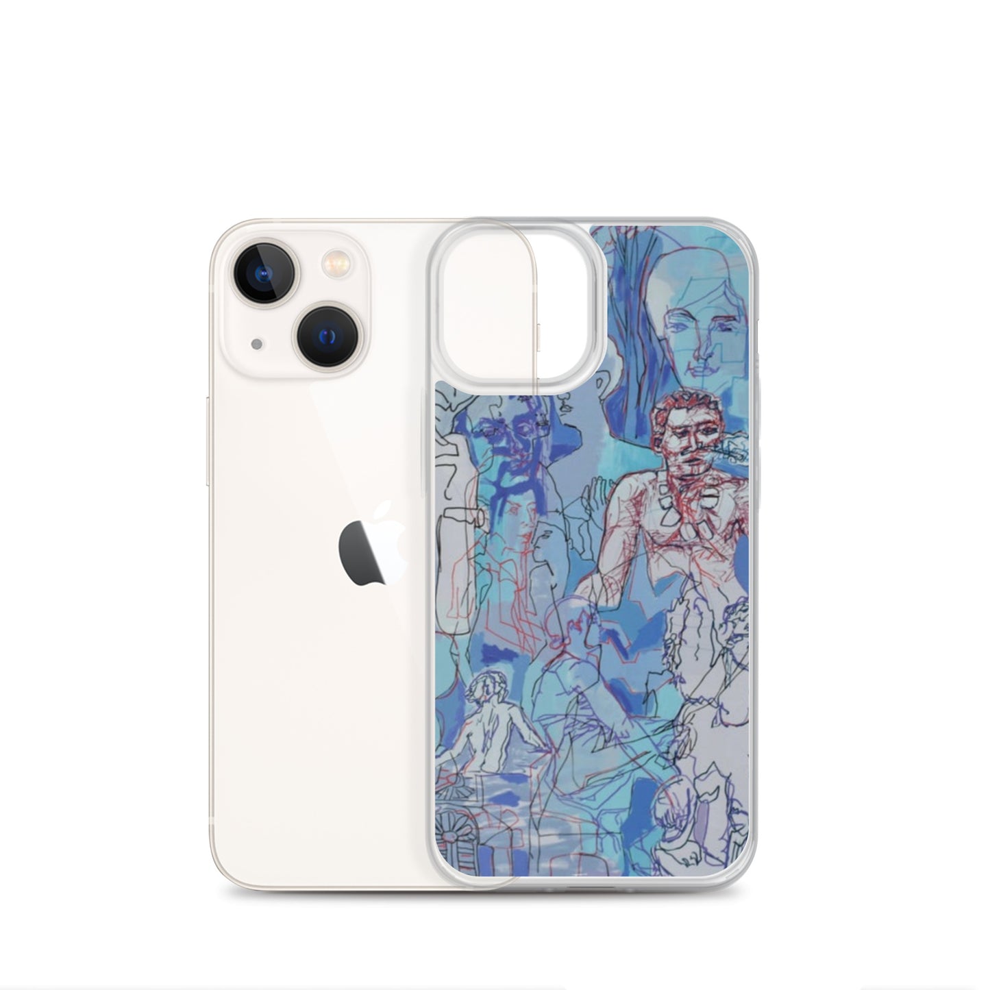 Blue Jungle: Original Art iPhone Case