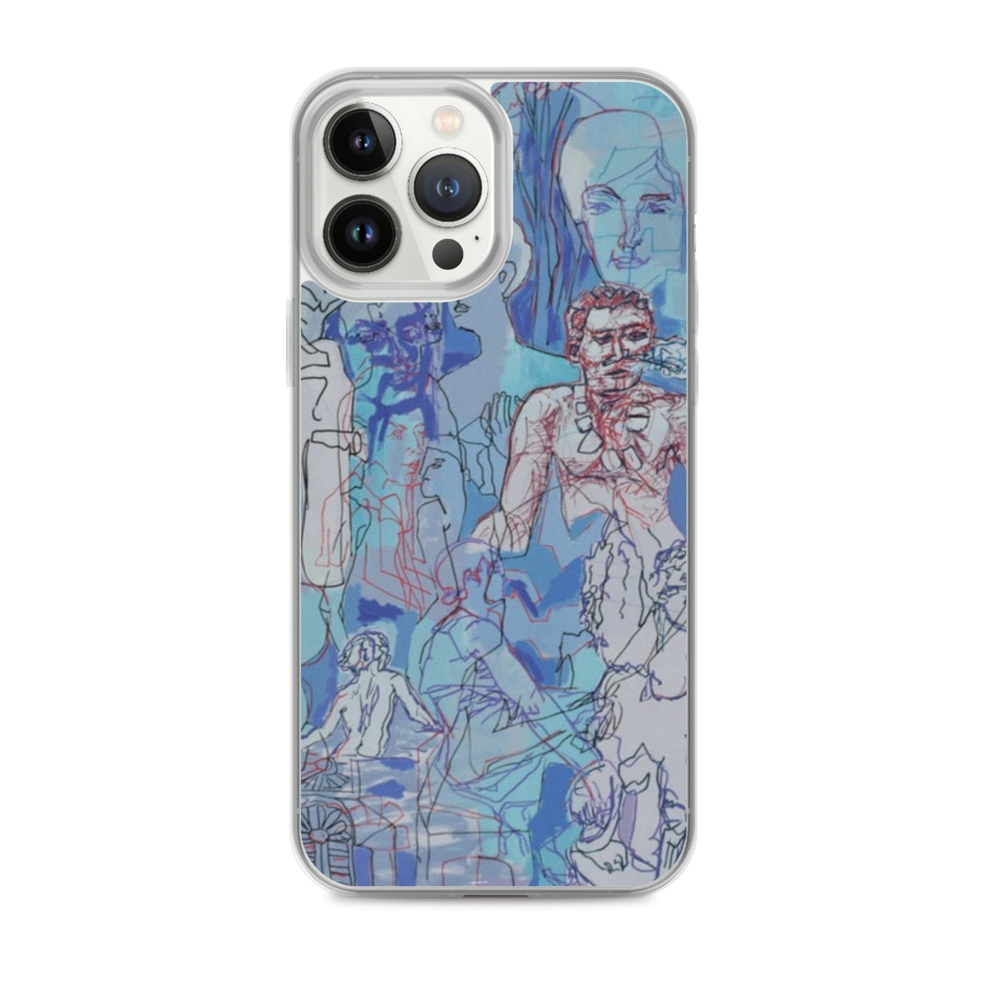 Blue Jungle: Original Art iPhone Case