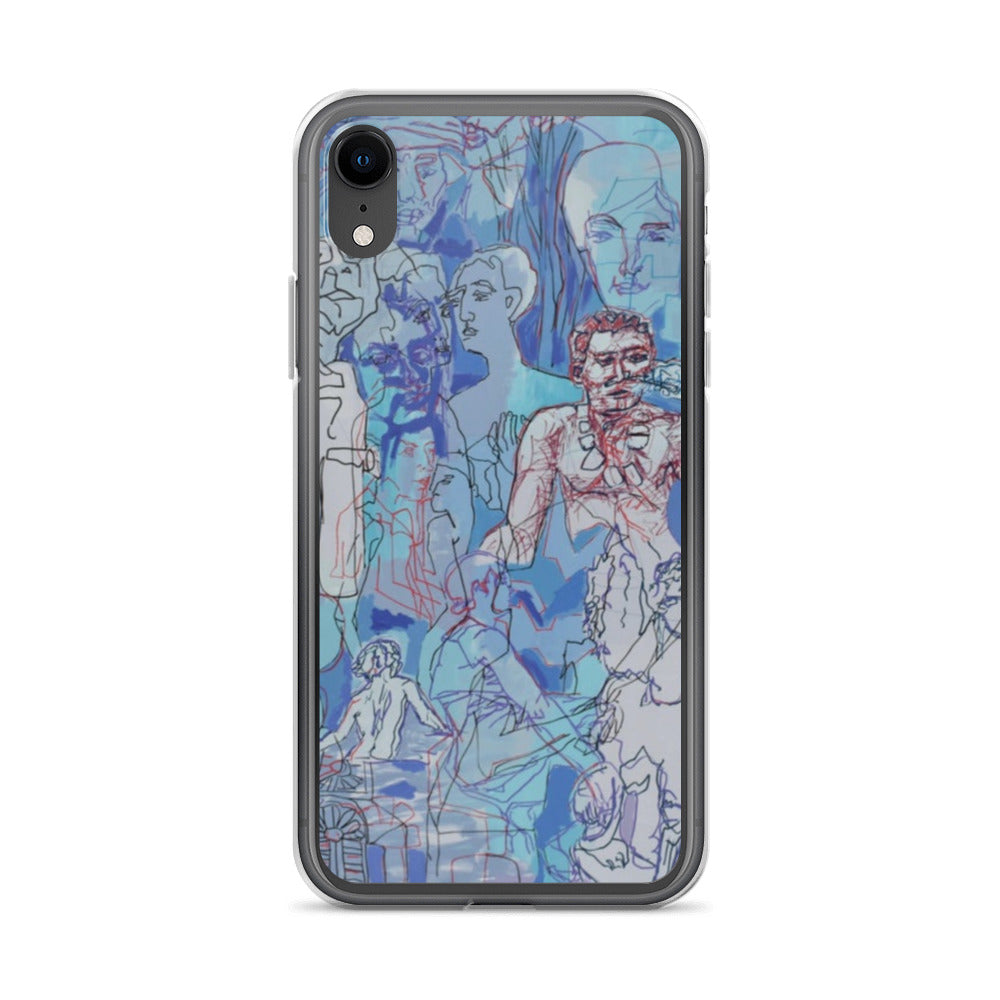 Blue Jungle: Original Art iPhone Case