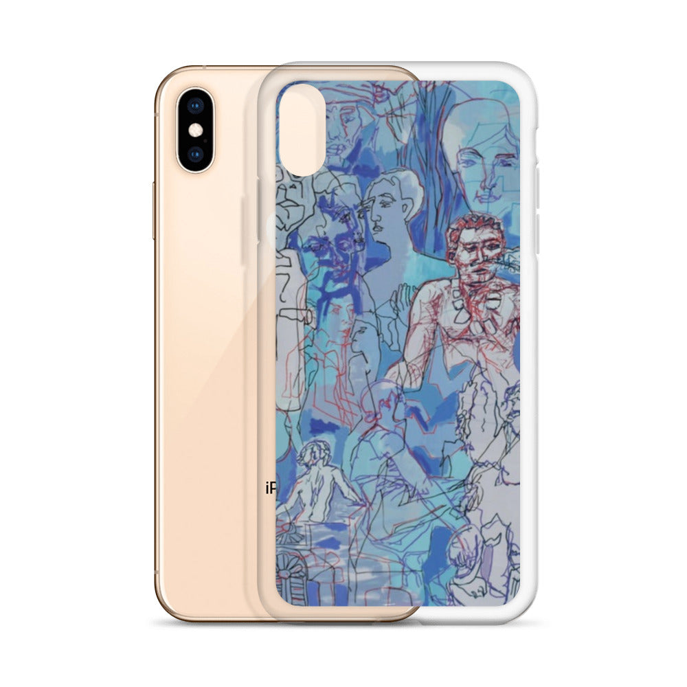 Blue Jungle: Original Art iPhone Case